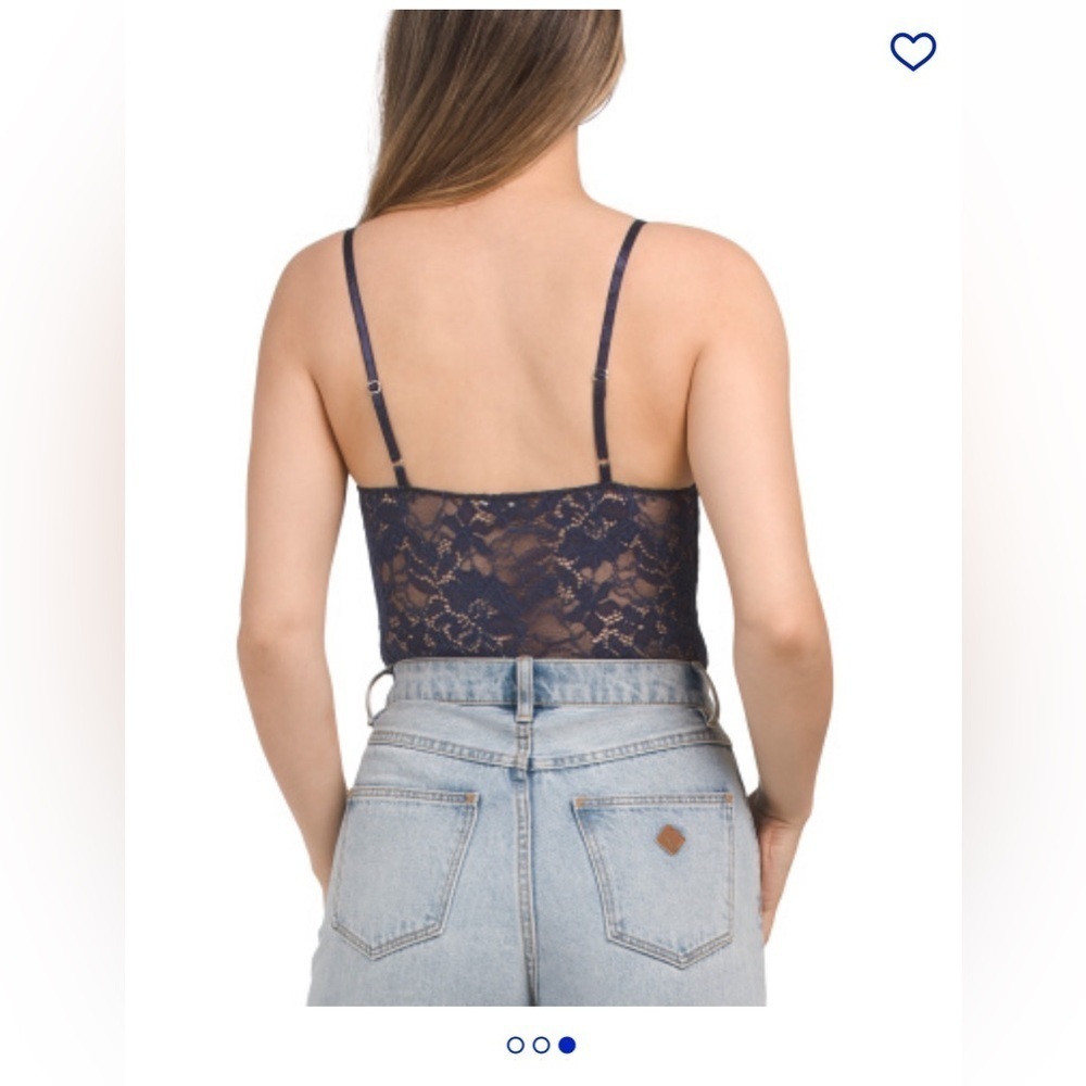 FREE PEOPLE Lace Night Rhythm Bodysuit Medium - Picture 3 of 3